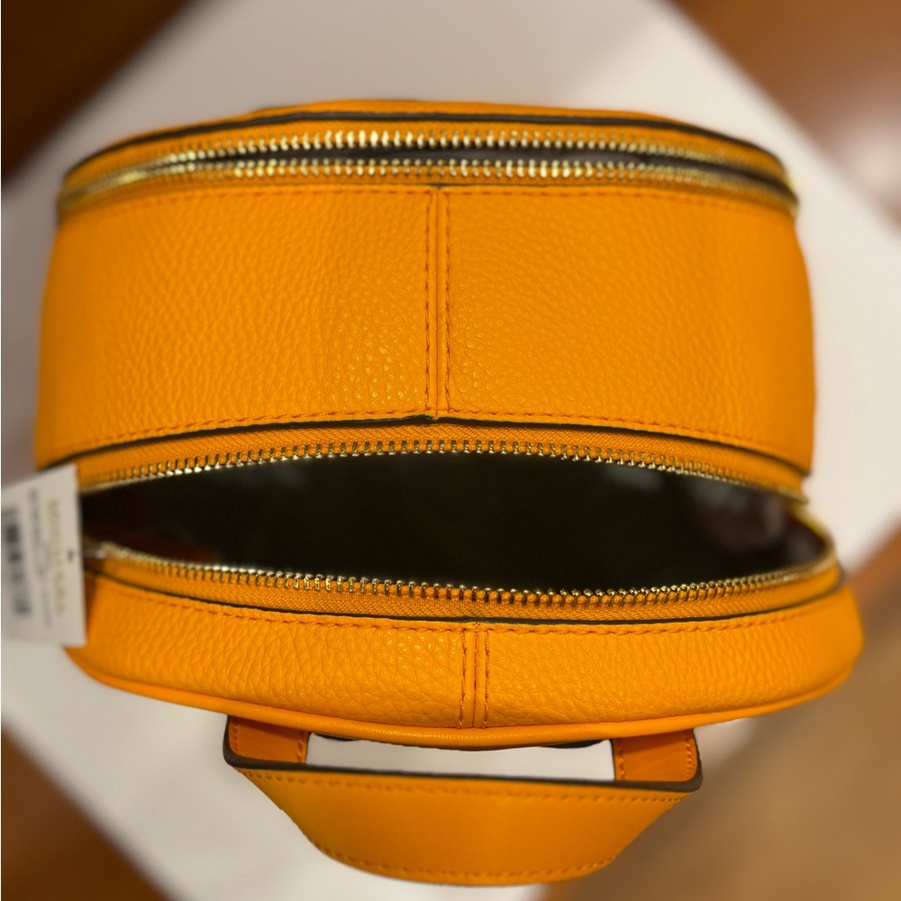 Michael Kors RHEA EMBELLISHED Vibrant Orange Backpack - Picture 10 of 14